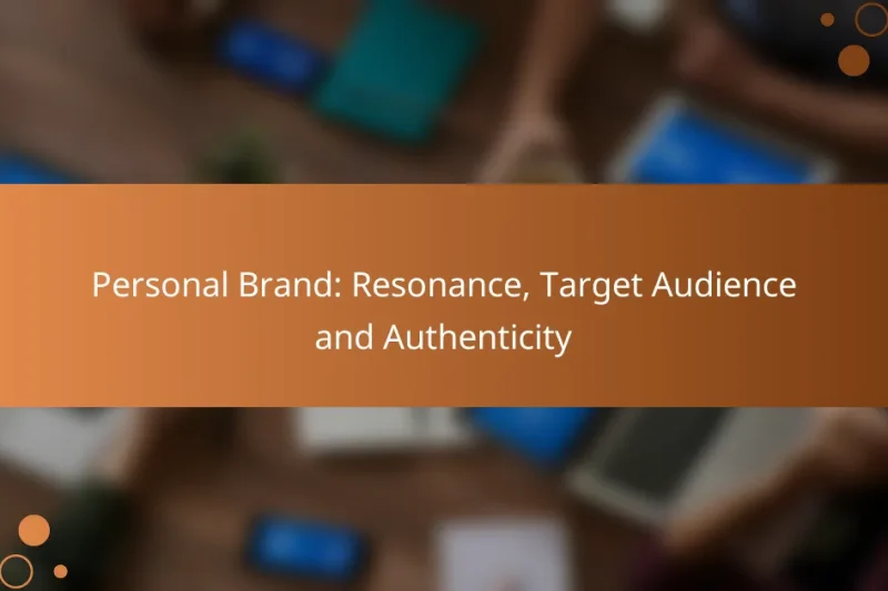 Personal Brand: Resonance, Target Audience and Authenticity